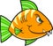 Mean fish Vector Illustration