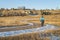 Meandering biking trail in Fort Collins, Colorado