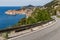 Meandering coastal road towards Dubrovnik