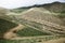 Meandering high mountain roads at Upper Mustang, Nepal