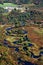 Meandering river, aerial view