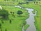 Meandering river - park