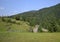 Meandering road at mountains