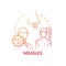 Measles concept icon