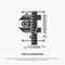 measure, caliper, calipers, physics, measurement Icon. glyph vector gray symbol for UI and UX, website or mobile application