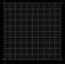 Measured grid. Graph plotting grid. Corner ruler with measurement isolated on the black background. Vector graph paper