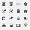 Measurement tools icon pack