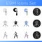 Measurement tools icons set