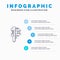 Measuring, Accuracy, Measure, Small, Tiny Line icon with 5 steps presentation infographics Background