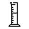 measuring cylinder line icon vector illustration