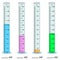 Measuring cylinder. Vector illustration. Cylinder graduated tube vector glass chemistry measuring volume.