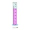 Measuring cylinder. Vector illustration. Cylinder graduated tube vector glass chemistry measuring volume.