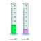 Measuring cylinder. Vector illustration. Cylinder graduated tube vector glass chemistry measuring volume.