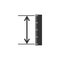 The measuring height and length icon isolated. Ruler, straightedge, scale symbol. Geometrical instruments. Flat design