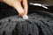 Measuring tire depth