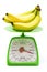 Measuring weight of the banana