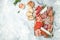 meat appetizer, Sausage, ham, tapas, olives. banner, menu, recipe place for text, top view