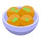 Meat balls icon isometric vector. German cuisine