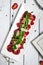 Meat Carpaccio with Rocket Salad