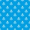 Meat cooking pattern vector seamless blue