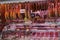 Meat displayed at La Boqueria,Barcelona