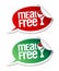 Meat free stickers.