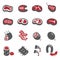 Meat icon set