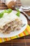 Meat lasagna with sauce bechamel