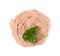 Meat Paste Isolated, Tuna Pate Smear, Chopped Liver Mousse, Fish Paste on White