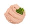 Meat Paste Isolated, Tuna Pate Smear, Chopped Liver Mousse, Fish Paste on White