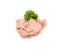 Meat Paste Isolated, Tuna Pate Smear, Chopped Liver Mousse, Fish Paste on White