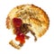 Meat Pie with Tomato Sauce Isolated