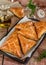 Meat pies samosas with ground beef