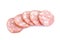 Meat product.Sausage isolated on white