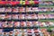 Meat products at supermarket