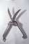meat scissors, commonly used in bakeries to cut chicken, white background