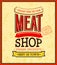 Meat shop design.