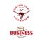 Meat shop logo. beef theme set