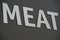 Meat sign - signage