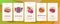 Meat Steak Onboarding Icons Set Vector