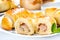 Meat stuffed crescent roll