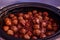 Meatballs in Crock Pot Slow Cooker Close up