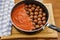 Meatballs in Pan with Sauce
