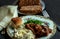Meatloaf dinner with savory brown gravy