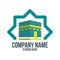 Mecca, hajj, omrah, umrah, kaaba, mosque, muslim, islam and abstract concept. logo, icon, idea, symbol and brand for company,