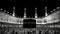 Mecca muslim arabic architectural religious prayer building. AI generated.