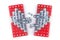 Meccano heart: the shared heart of two halves constructed with a