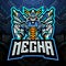 Mecha esport logo mascot design