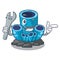 Mechanic blue sponge coral under sea cartoon