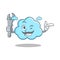 Mechanic cute cloud character cartoon